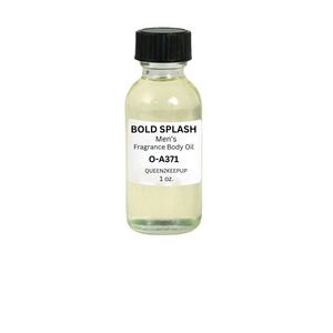 Bold Splash Men's Body Oil All Natural Fresh Spicy and Confident Scent 1 oz